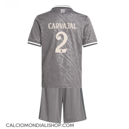 Maglie da calcio Real Madrid Daniel Carvajal #2 Terza Maglia Bambino 2024-25 Manica Corta (+ Pantaloni corti)